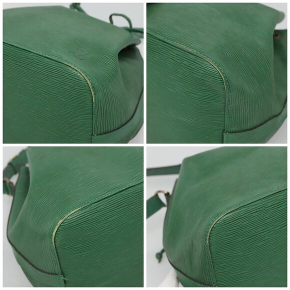 LOUIS VUITTON Epi Petit Noe Shoulder Bag Green LV Auth - Picture 16 of 16